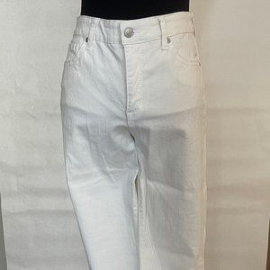 White Straight Leg Jeans